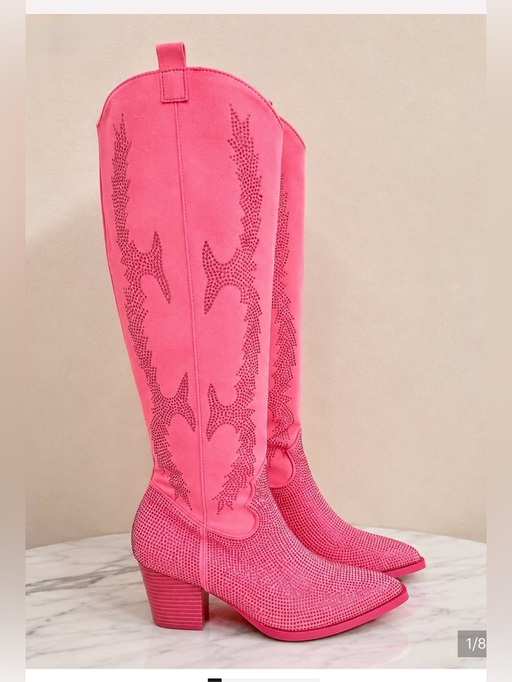 Southern Fried Chics Hot Pink Rhinestone boots Size 11, 💖 fits a size 10 💖